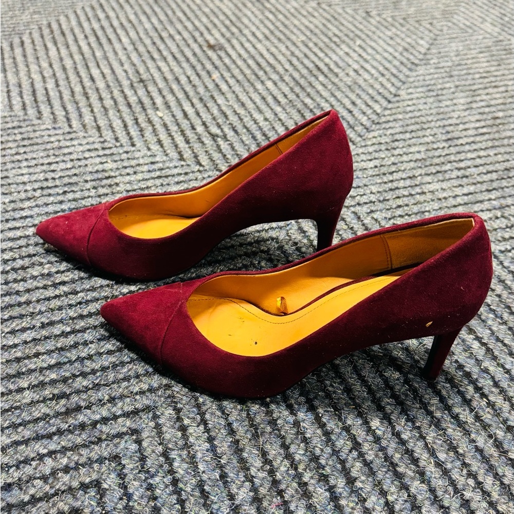 Zara Burgundy Heels